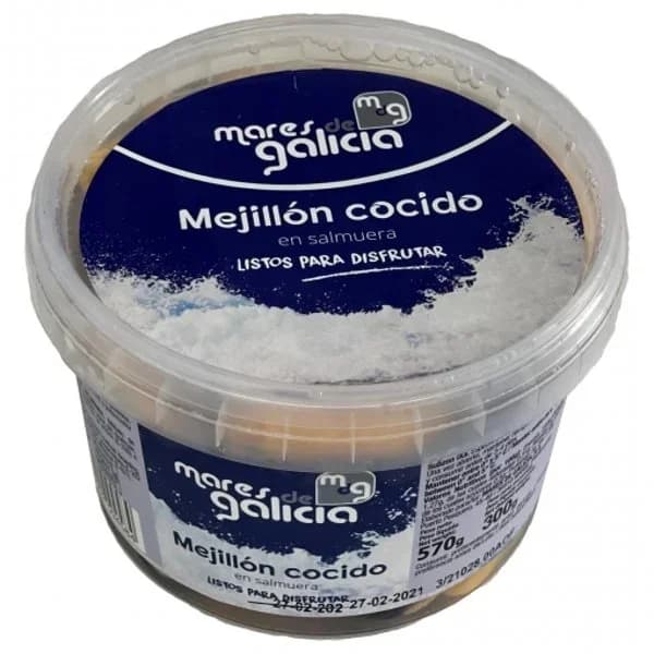 Mejillón fresco cocido en salmuera Mares de Galicia 300 g - 0.3 kg - Imagen del producto en Findit