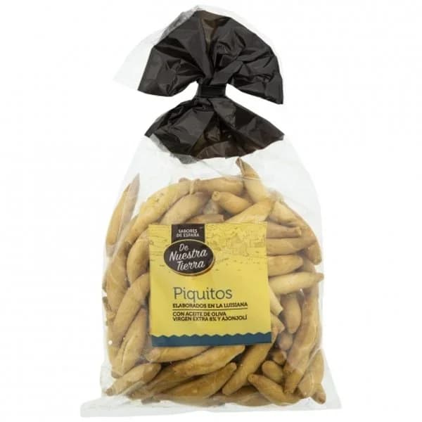 Piquitos con ajonjolí con aceite de oliva De Nuestra Tierra 200 g. - 0.2 kg - Imagen del producto en Findit