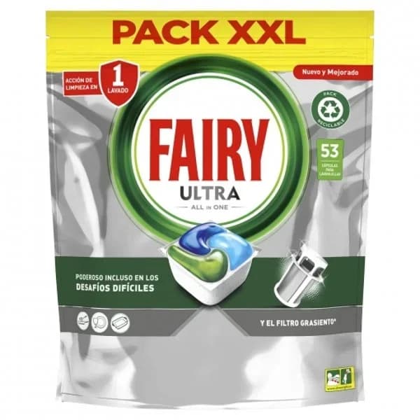 Lavavajillas a máquina ultra pastillas todo en uno Fairy 53 ud. - 53.5 ud - Imagen del producto en Findit