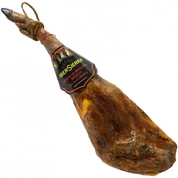 Jamón de Bellota Ibérico 50% Raza Ibérica IberSierra pieza de 7 kg aprox - 7.5 kg - Imagen del producto en Findit