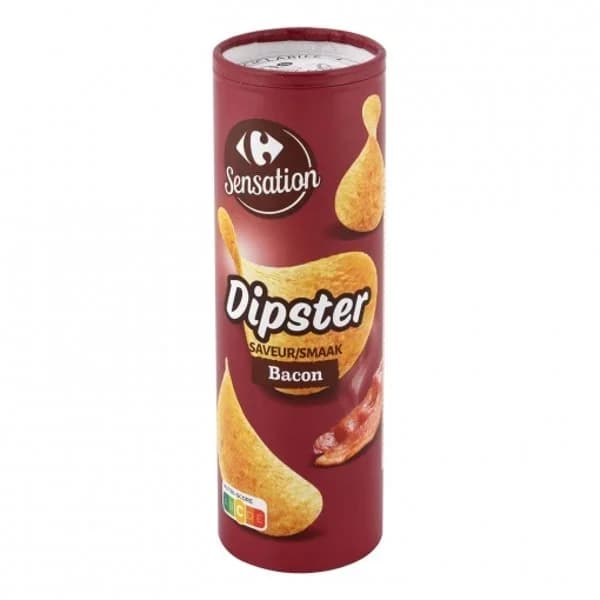 Aperitivo de patata sabor bacon Dipster Carrefour 175 g. - 0.18 kg - Imagen del producto en Findit