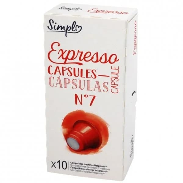 Café Espresso en cápsulas Simpl compatible con Nespresso 10 ud. - 0.05 ud - Imagen del producto en Findit
