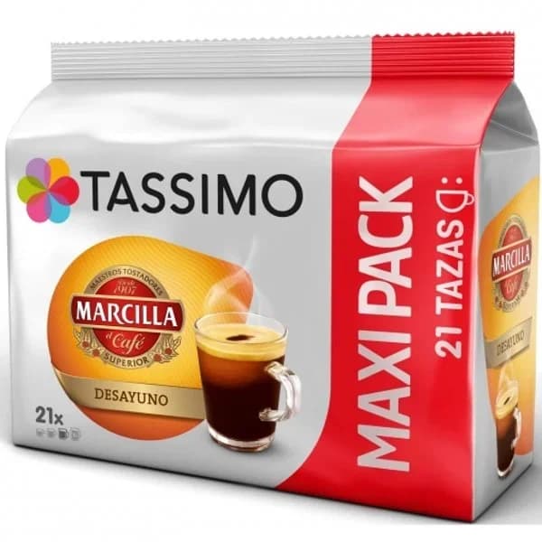 Café molido Desayuno Tassimo Marcilla 163,8 g. - 20.98 ud - Imagen del producto en Findit