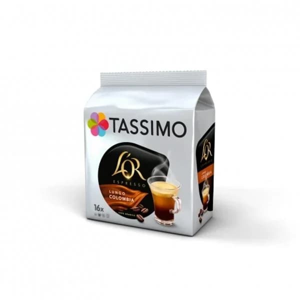 Café lungo Colombia en cápsulas L'Or Espresso Tassimo 16 unidades de 6,9 g. - 15.94 ud - Imagen del producto en Findit