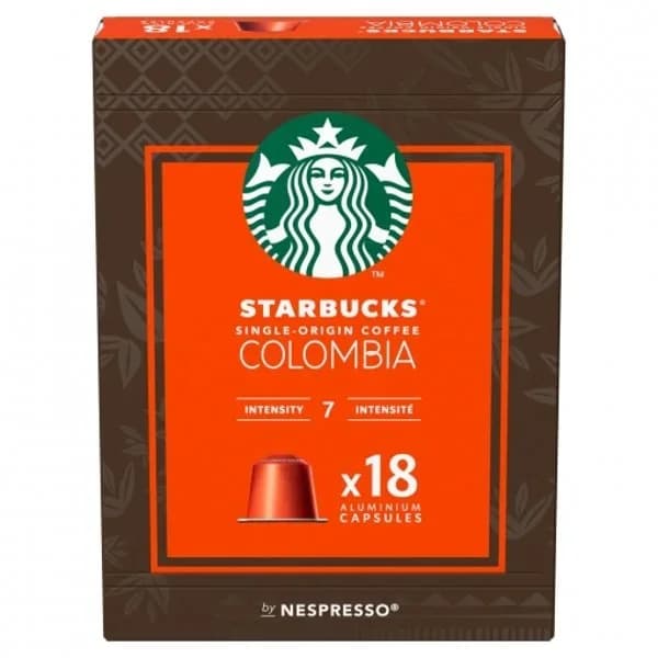 Café Colombia en cápsulas Starbucks compatible con Nespresso 18 ud. - 18.07 ud - Imagen del producto en Findit