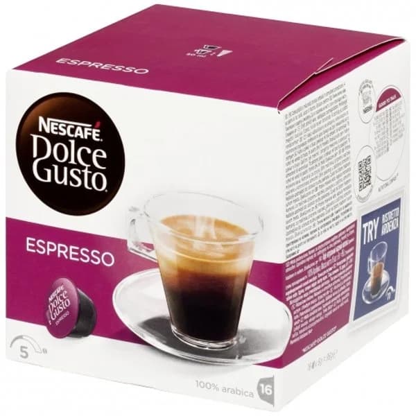 Café espresso en cápsulas Nescafé Dolce Gusto 16 unidades de 6 g. - 0.09 kg - Imagen del producto en Findit