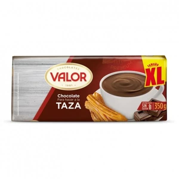 Chocolate a la taza Valor sin gluten 350 g. - 0.35 kg - Imagen del producto en Findit