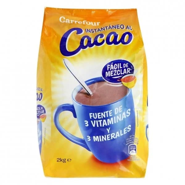 Cacao soluble instantáneo Carrefour 2 kg. - 2 kg - Imagen del producto en Findit