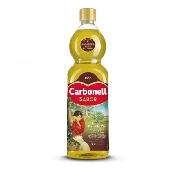 Aceite de oliva sabor CARBONELL, botella 1 litro - 1 l - Imagen del producto en Findit