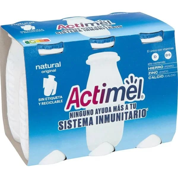 Yogur Líquido Actimel Natural 6UD - 0.6 kg - Imagen del producto en Findit