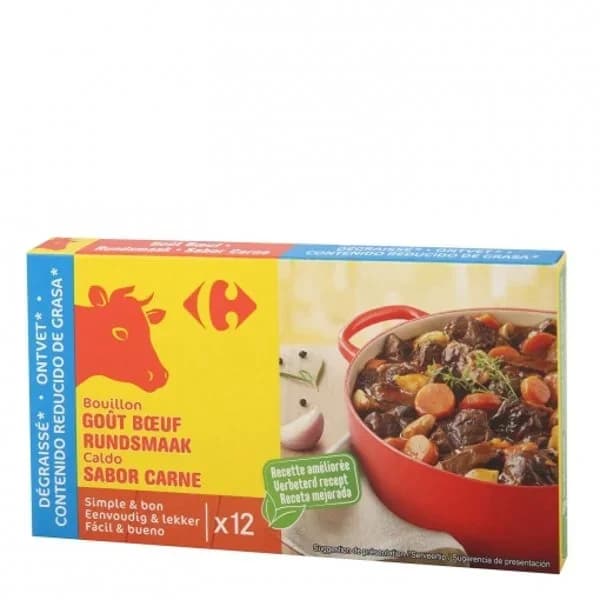 Caldo de carne Original Carrefour 12 pastillas - 0.12 kg - Imagen del producto en Findit