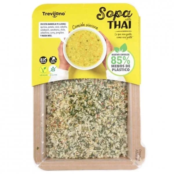 Sopa Thai de quinoa Trevijano sin gluten 200 g - 0.2 kg - Imagen del producto en Findit