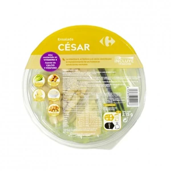 Ensalada César Carrefour 215 g - 0.21 kg - Imagen del producto en Findit