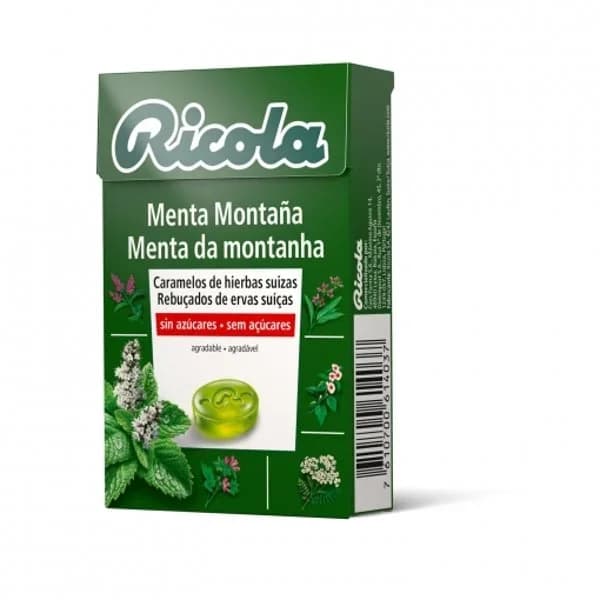 Caramelo sabor menta montaña sin azúcar Ricola 50 g. - 0.05 kg - Imagen del producto en Findit