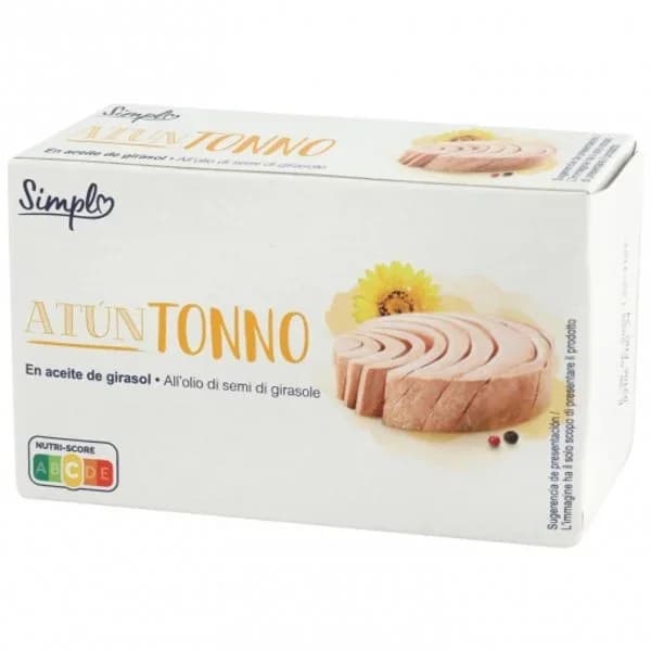Atún en aceite de girasol Simpl 73 g. - 0.07 kg - Imagen del producto en Findit