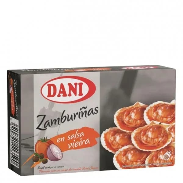 Zamburiñas en salsa de vieira Dani 63 g. - 0.06 kg - Imagen del producto en Findit