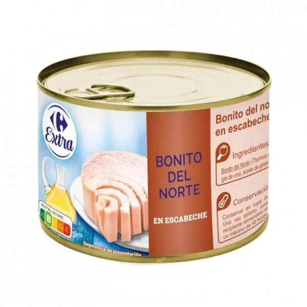 Bonito del norte en escabeche Extra Carrefour 140 g. - 0.14 kg - Imagen del producto en Findit