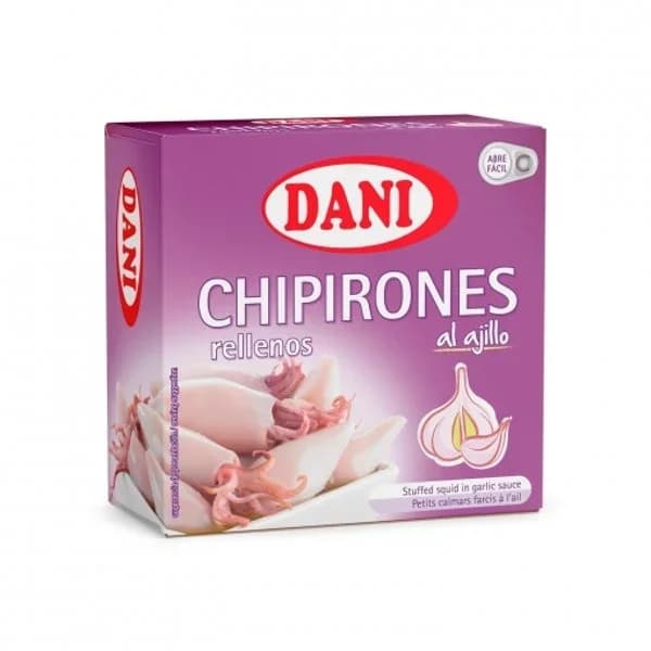 Chipirones rellenos al ajillo Dani 96 g. - 0.1 kg - Imagen del producto en Findit