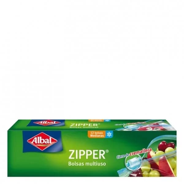 Bolsas multiusos con cierre cremallera Zipper 1l. Albal 12 ud. - 12 ud - Imagen del producto en Findit