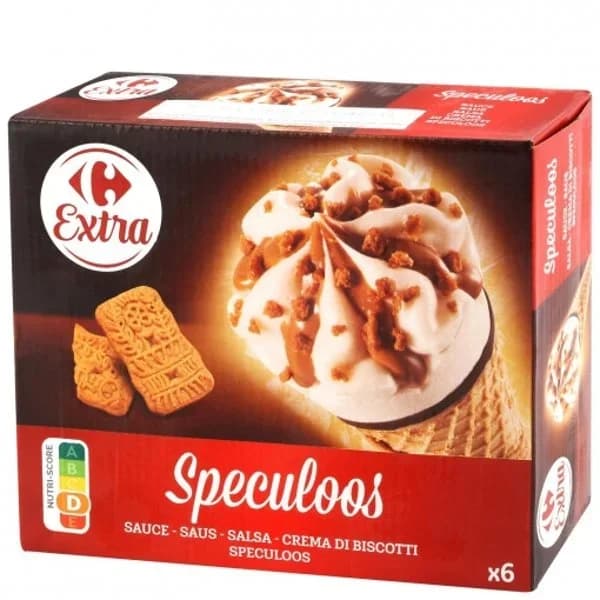 Cono speculoss Extra Carrefour 6 ud. - 5.98 ud - Imagen del producto en Findit