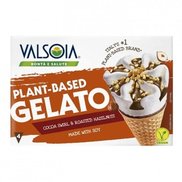 Conos con helado de soja Valsoia 4 ud. - 4.01 ud - Imagen del producto en Findit