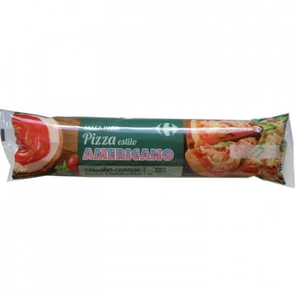 Masa para pizza estilo americano Carrefour 550 g. - 0.55 kg - Imagen del producto en Findit