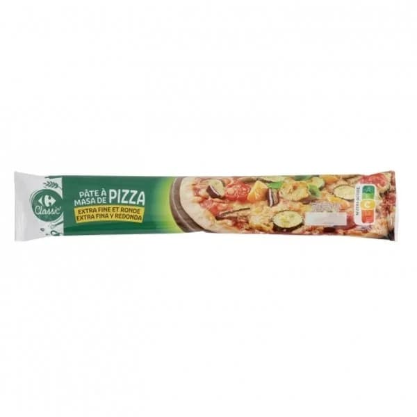 Masa pizza fina con aceite de oliva Carrefour 230 g. - 0.23 kg - Imagen del producto en Findit