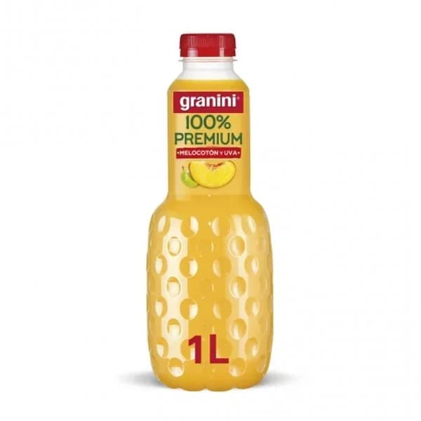 Zumo de melocotón y uva 100% Premium Granini botella 1 l. - 1 l - Imagen del producto en Findit