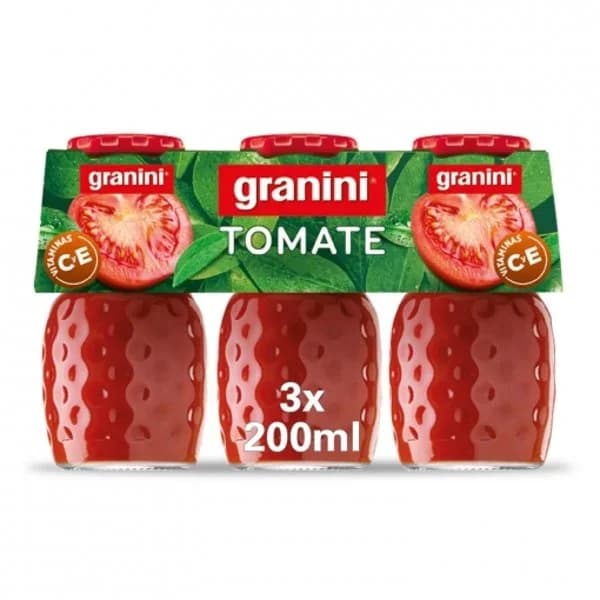 Zumo de tomate Granini pack 3 botellas de 20 cl. - 0.6 l - Imagen del producto en Findit
