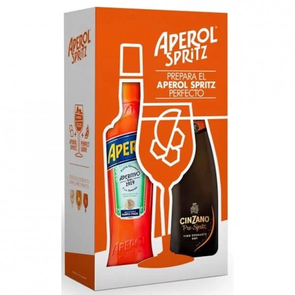 Aperitivo Aperol 70 cl. + Vino espumoso Cinzano Pro Soritz 75 cl. - 1 ud - Imagen del producto en Findit