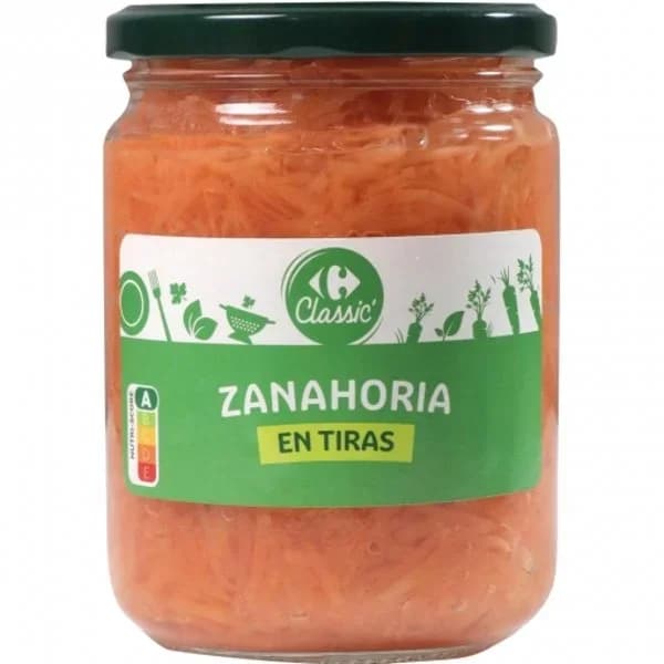 Zanahoria en tiras Classic Carrefour 250 g. - 0.25 kg - Imagen del producto en Findit