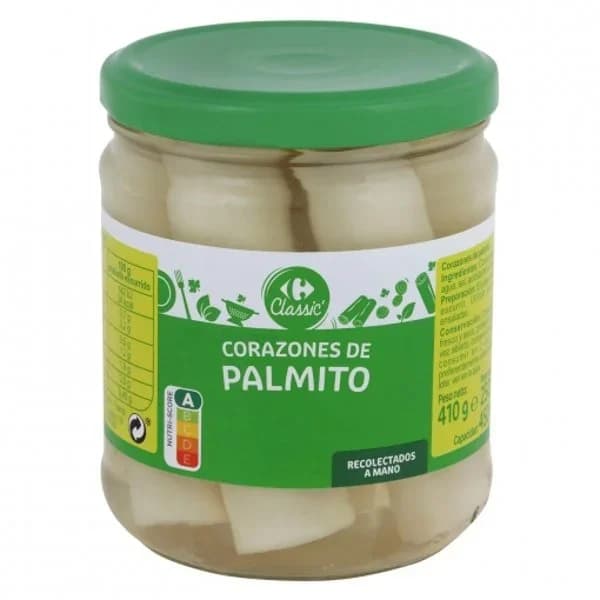 Corazones de palmito Carrefour 250 g. - 0.25 kg - Imagen del producto en Findit