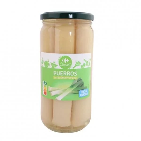 Puerros sin sal añadida Classic Carrefour 400 g. - 0.4 kg - Imagen del producto en Findit