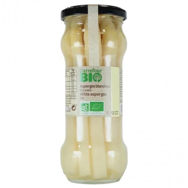 Espárragos blancos ecológicos Carrefour Bio 210 g. - 0.21 kg - Imagen del producto en Findit