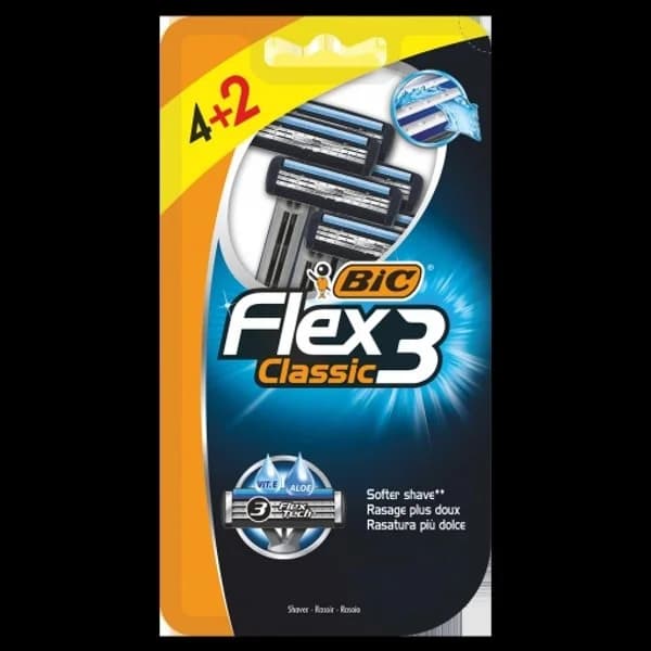 Maquinillas desechables Flex 3 Classic Bic 4 ud. - 2 ud - Imagen del producto en Findit