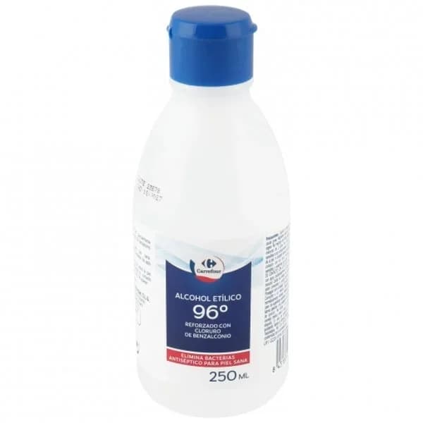 Alcohol etílico 96º Carrefour 250 ml. - 0.25 l - Imagen del producto en Findit