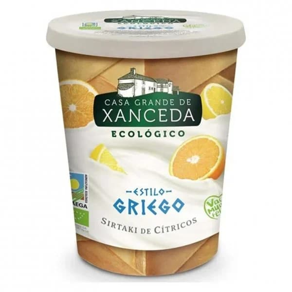 Yogur estilo griego sirtaki de cítricos ecológico Casa Grande de Xanceda sin gluten 400 g. - 0.4 kg - Imagen del producto en Findit
