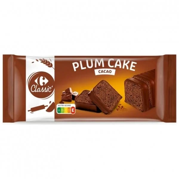 Plum cake de chocolate Classic' Carrefour 400 g. - 0.4 kg - Imagen del producto en Findit