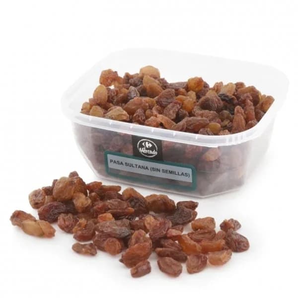 Pasa sultana (sin semilla) Carrefour tarrina 300 g - 0.3 kg - Imagen del producto en Findit
