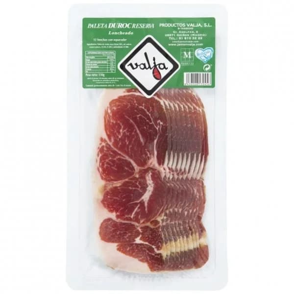 Paleta curada reserva raza duroc en lonchas Valja 150 g - 0.15 kg - Imagen del producto en Findit