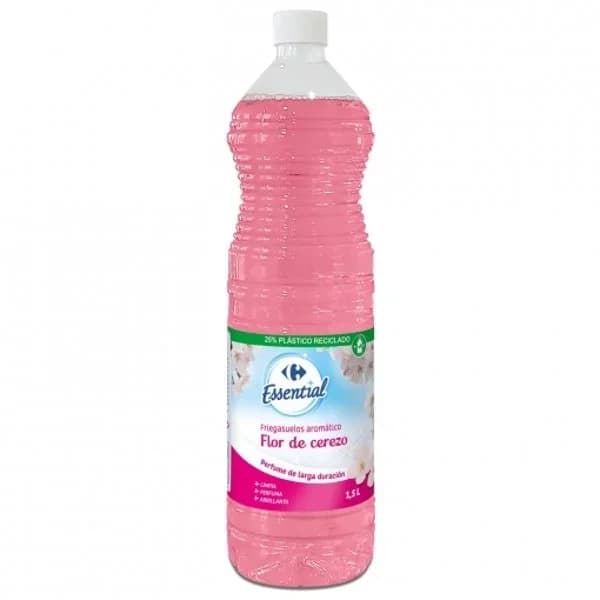 Fregasuelos aromático flor de cerezo Essential Carrefour 1,5 l. - 1 ud - Imagen del producto en Findit
