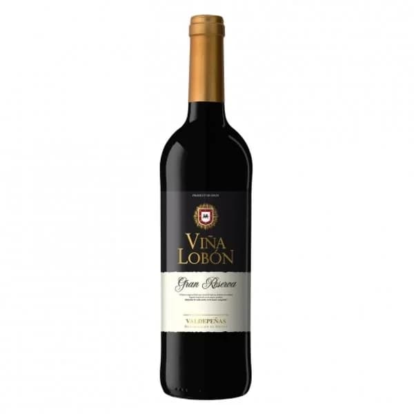 Vino D.O. Valdepeñas tinto gran reserva Viña Lobón 75 cl. - 1 ud - Imagen del producto en Findit