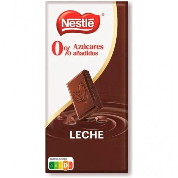 Chocolate con leche  Nestlé sin azúcar añadido 115 g. - 0.11 kg - Imagen del producto en Findit