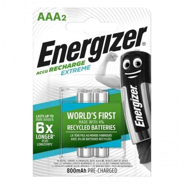Pila Recargable 2 ud HR03 Extreme 800 MAH Energizer - 2 ud - Imagen del producto en Findit