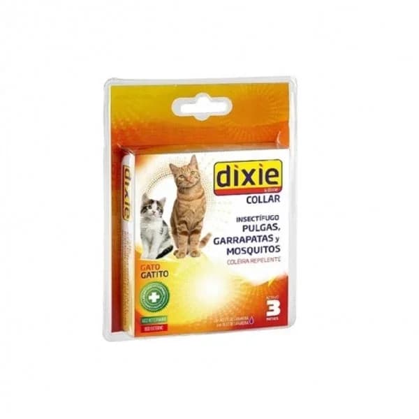 Collar Repelente de Parásitos para Gato y Cachorro Dixie - 1 ud - Imagen del producto en Findit