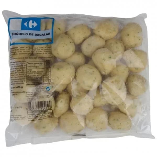 Buñuelos de bacalao congelados Carrefour El Mercado 400 g - 0.4 kg - Imagen del producto en Findit