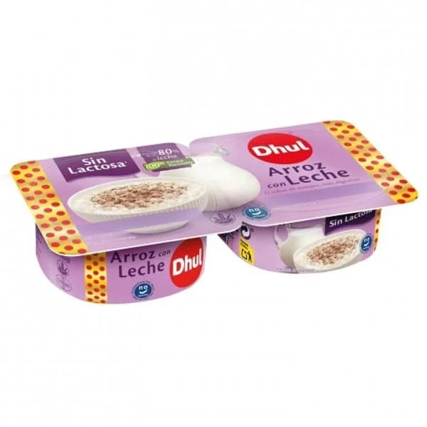 Arroz con leche Dhul sin gluten sin lactosa pack de 2 unidades de 130 g. - 0.26 kg - Imagen del producto en Findit