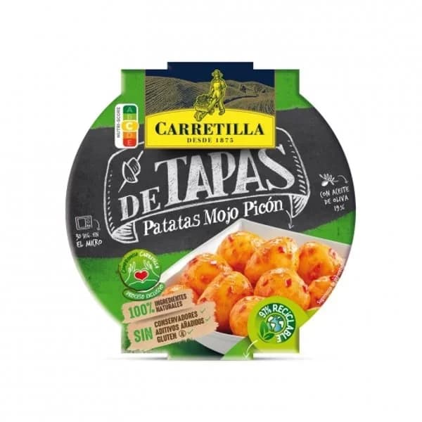 Patatas mojo picón De Tapas Carretilla sin gluten 250 g. - 0.25 kg - Imagen del producto en Findit