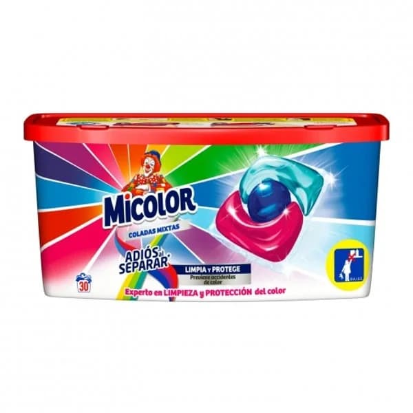 Detergente en capsulas Trio Caps Adiós Al Separar Micolor 30 ud. - 1.06 ud - Imagen del producto en Findit