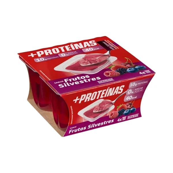 Gelatina sabor a frutos silvestres +Proteínas Hacendado 10 g proteínas 0% azúcar - 0.4 kg - Imagen del producto en Findit